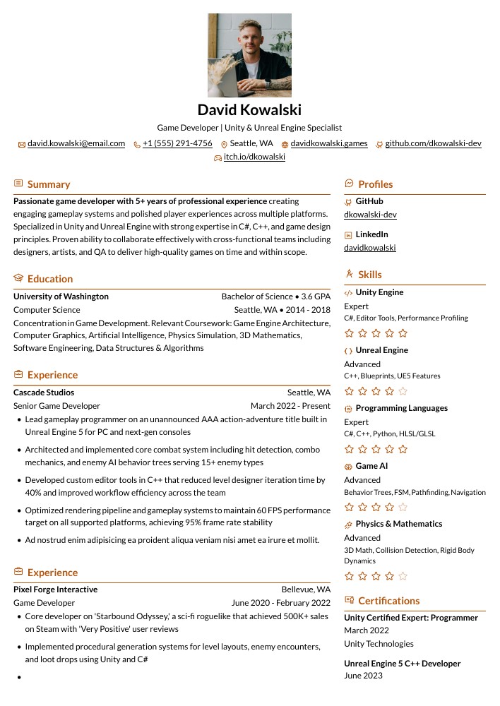 Kakuna resume template